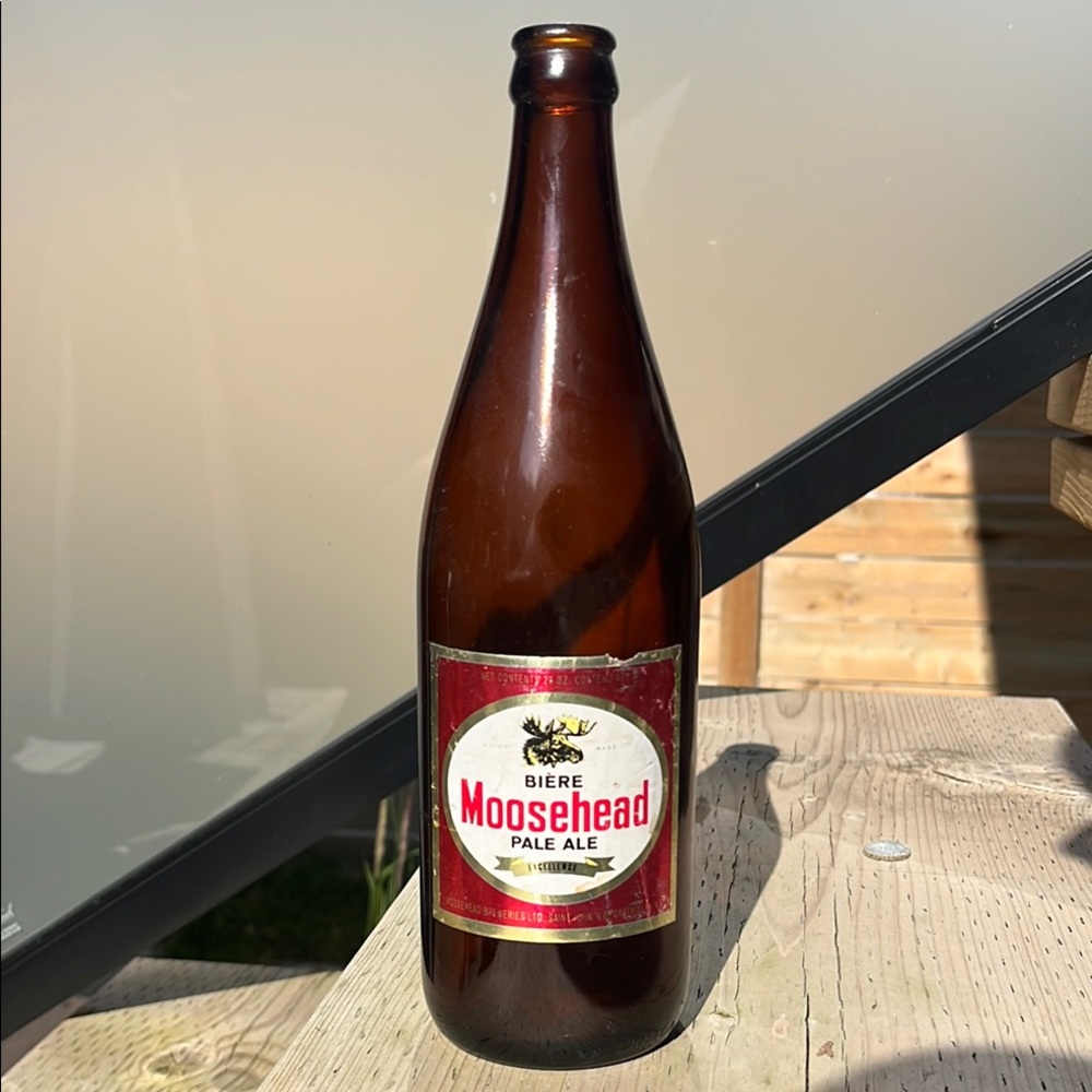 1960’s Moosehead Pale Ale Beer Bottle (King size - 22oz)